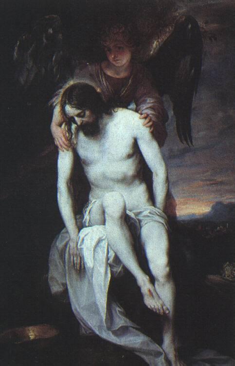 Cano, Alonso The Dead Christ Supported by an Angel r France oil painting art